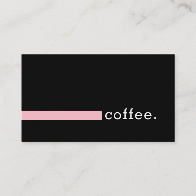 Loyalty Coffee Punch Modern Pink (Front)