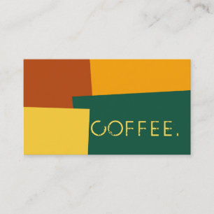 Loyalty Coffee Punch Modern Retro Colour #10 Card