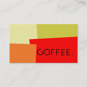 Loyalty Coffee Punch Modern Retro Colour #13 Card