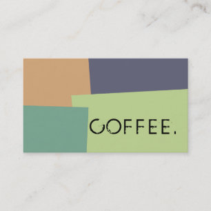Loyalty Coffee Punch Modern Retro Colour #14 Card