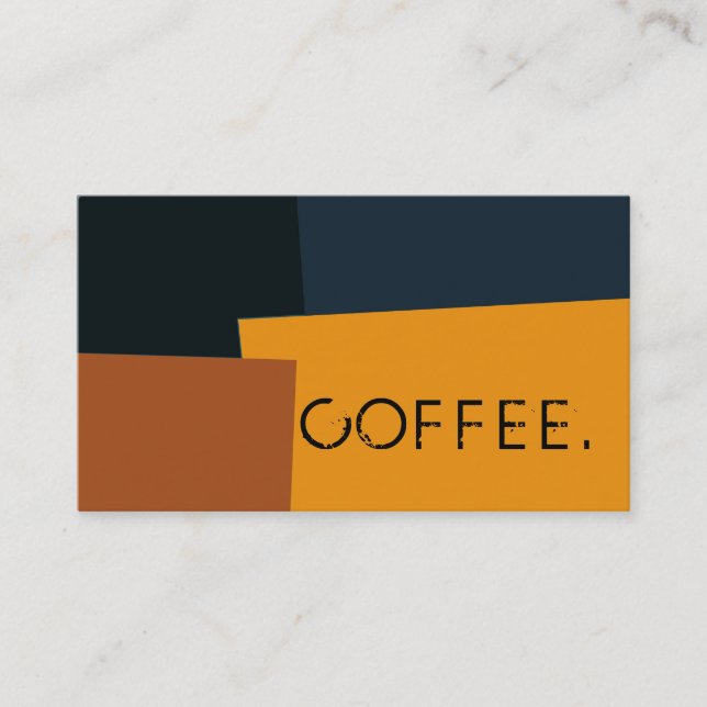 Loyalty Coffee Punch Modern Retro Colour #19 Card (Front)
