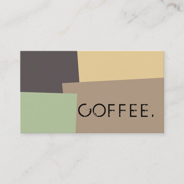 Loyalty Coffee Punch Modern Retro Colour #20 Card (Front)