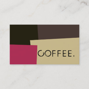 Loyalty Coffee Punch Modern Retro Colour #2 Card
