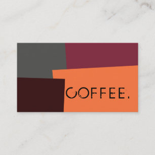 Loyalty Coffee Punch Modern Retro Colour #5 Card