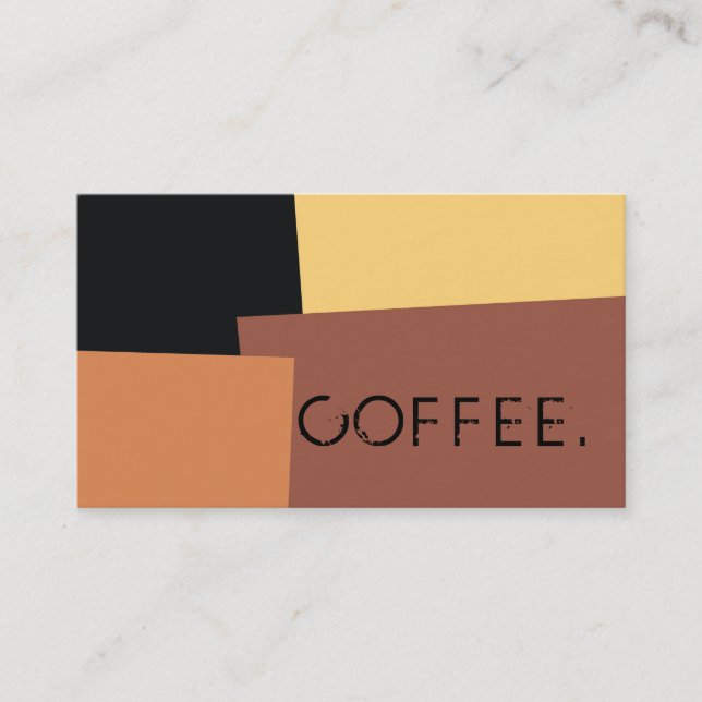 Loyalty Coffee Punch Modern Retro Colour #6 Card (Front)