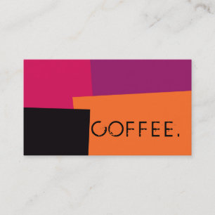 Loyalty Coffee Punch Modern Retro Colour #9 Card