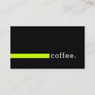 Loyalty Coffee Punch Plain Black Modern Volt Card