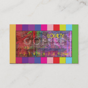 Loyalty Coffee Punch Retro Colour Wood #20 Card