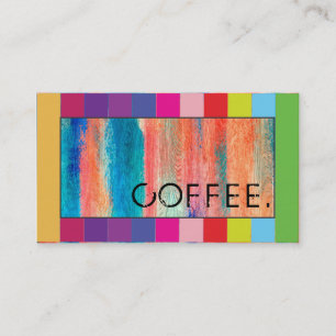 Loyalty Coffee Punch Retro Colour Wood Look #6 Card