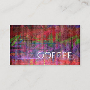 Loyalty Coffee Punch Retro Colour Wood Look Card