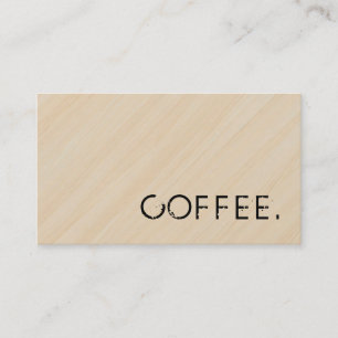 Loyalty Coffee Punch Wood Look #2 Card