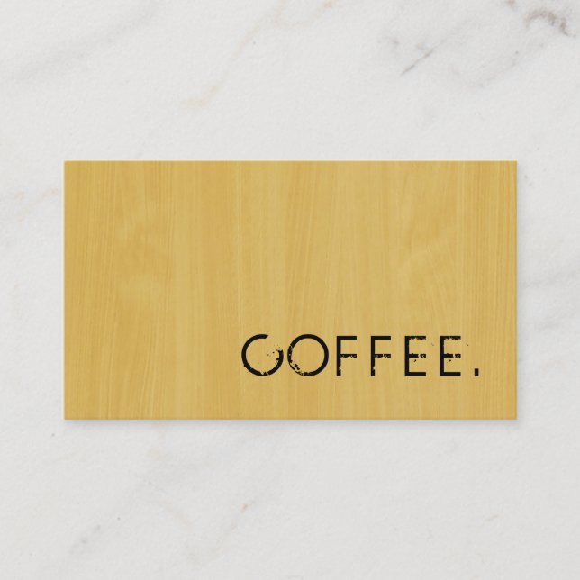 Loyalty Coffee Punch Wood Look #6 (Front)