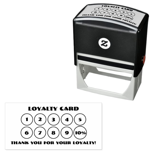 Loyalty Discount 10pc Self-inking Stamp (In Situ)