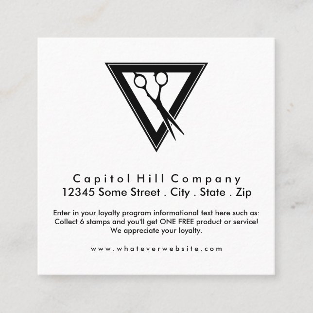 loyalty hair scissors square (Front)