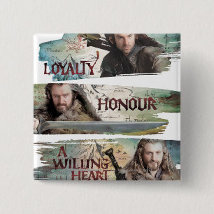 Loyalty, Honour, A Willing Heart 15 Cm Square Badge