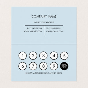 Loyalty Modern Minimalist Light Grey Business Card