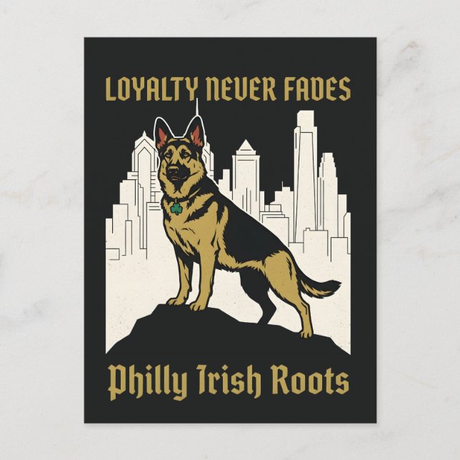 Loyalty Never Fades German Shepherd Postcard (Front)