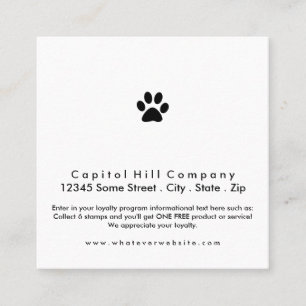 loyalty program pet paw square