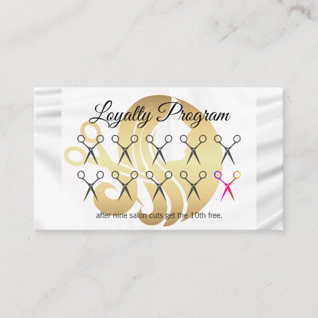 Loyalty Program / Silk Drapery / Hair Logo Card (Front)