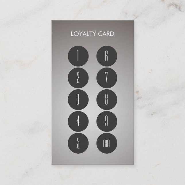 Loyalty Punch Business Card (Front)