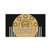 Loyalty Punch Card Auto Service Business