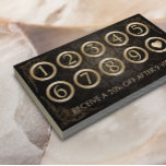 Loyalty Punch Card | Vintage Damask Hair Salon<br><div class="desc">Vintage Damask Hair Salon Loyalty Punch Cards.</div>
