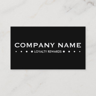 LOYALTY pyramid punch card (colour customisable)