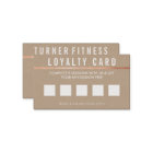 LOYALTY REWARDS CARD bold simple trendy kraft