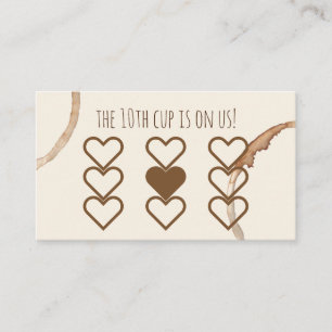 loyalty rewards card coffeeshop cafe