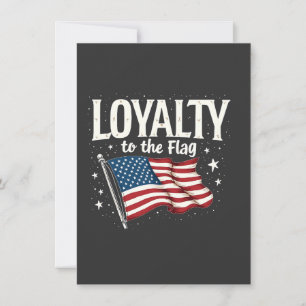 Loyalty to the Flag USA for Veteran's Day Invitation