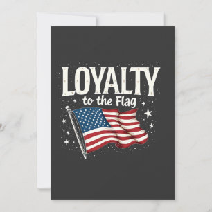 Loyalty to the Flag USA for Veteran's Day Invitation