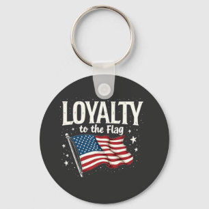 Loyalty to the Flag USA for Veteran's Day Key Ring
