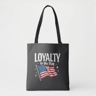 Loyalty to the Flag USA for Veteran's Day Tote Bag