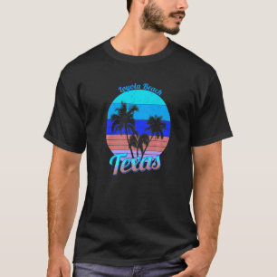 Loyola Beach Texas Retro Tropical Palm Trees Vacat T-Shirt