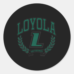 Loyola Maryland Greyhounds Victory Classic Round Sticker