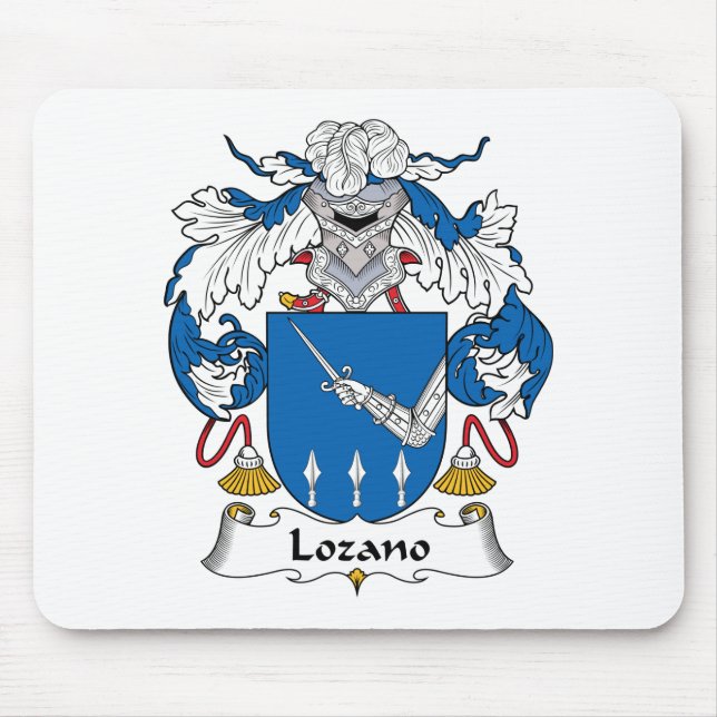 Lozano Family Crest Mouse Mat (Front)