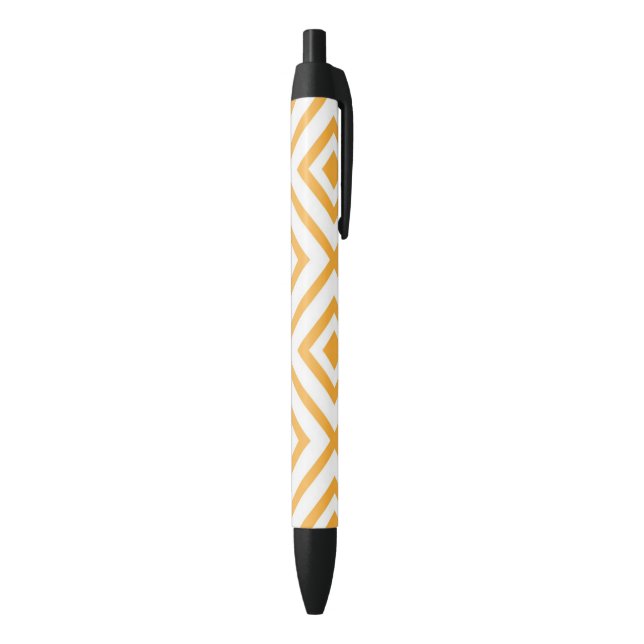 Lozenge shaped geometric pattern black ink pen (Bottom (Vertical))