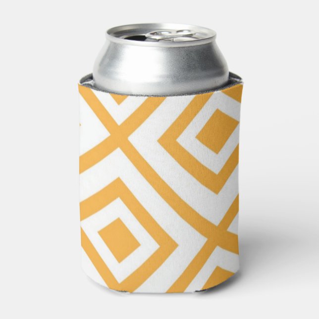 Lozenge shaped geometric pattern can cooler (Can Front)