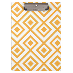 Lozenge shaped geometric pattern clipboard