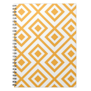 Lozenge shaped geometric pattern notebook