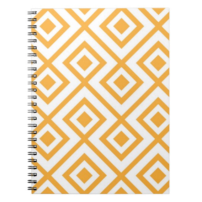 Lozenge shaped geometric pattern notebook (Front)
