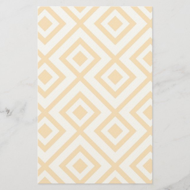 Lozenge shaped geometric pattern stationery (Front)
