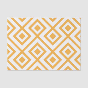 Lozenge shaped geometric pattern tissue paper