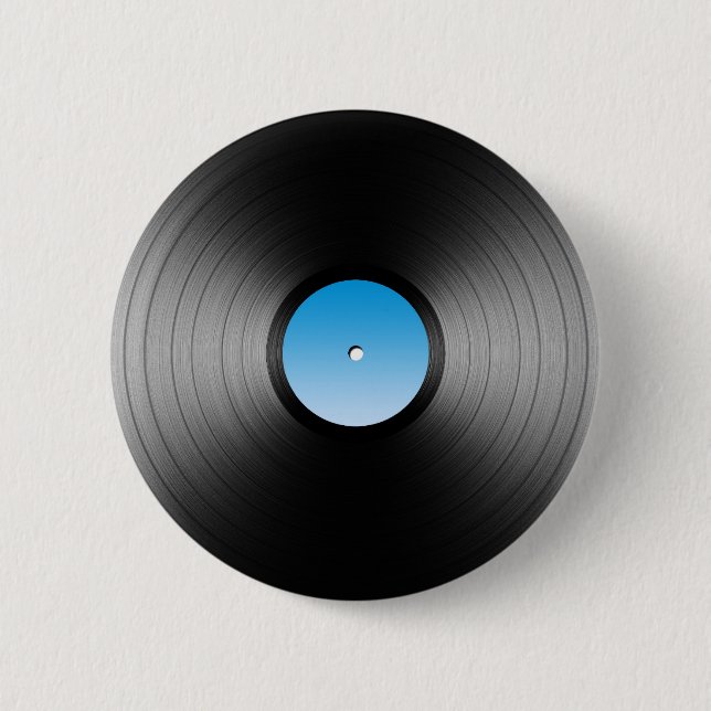LP Record 6 Cm Round Badge (Front)