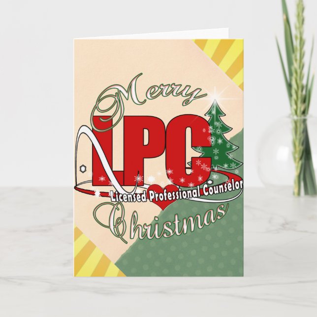 LPC CHRISTMAS  Licensed Professional Counsellor Holiday Card (Front)