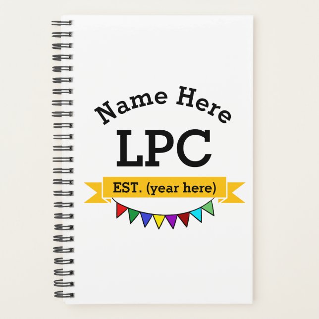 LPC Gift Licensed Professional Counsellor Planner (Front)