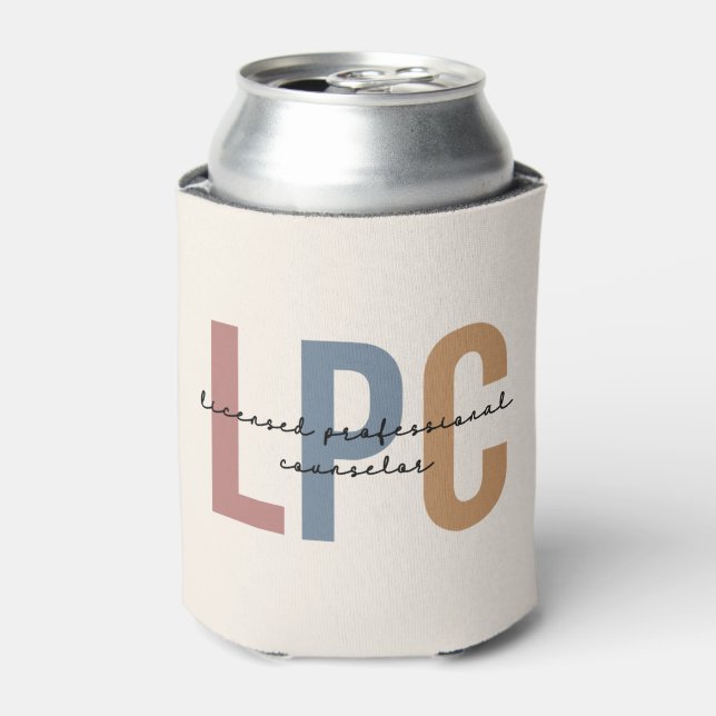 LPC Licensed Professional Counsellor Can Cooler (Can Front)