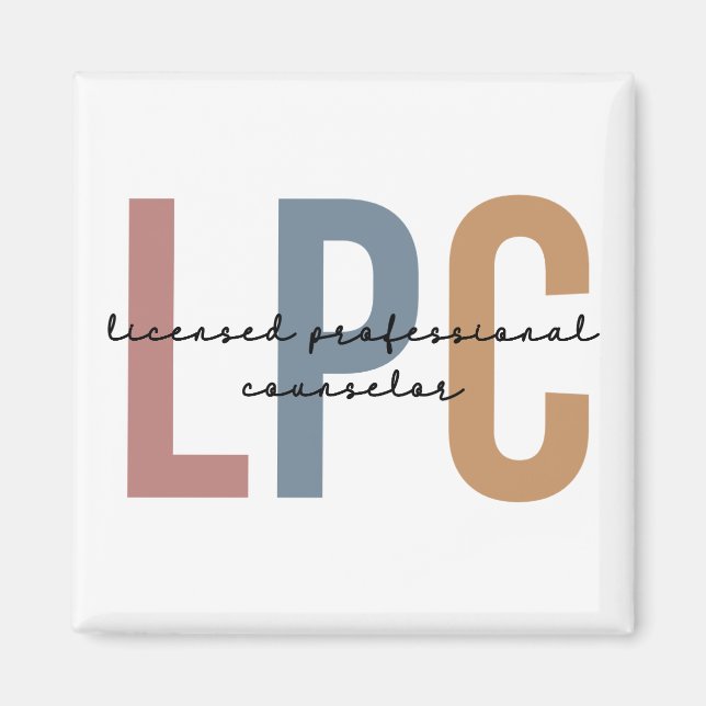 LPC Licensed Professional Counsellor Magnet (Front)