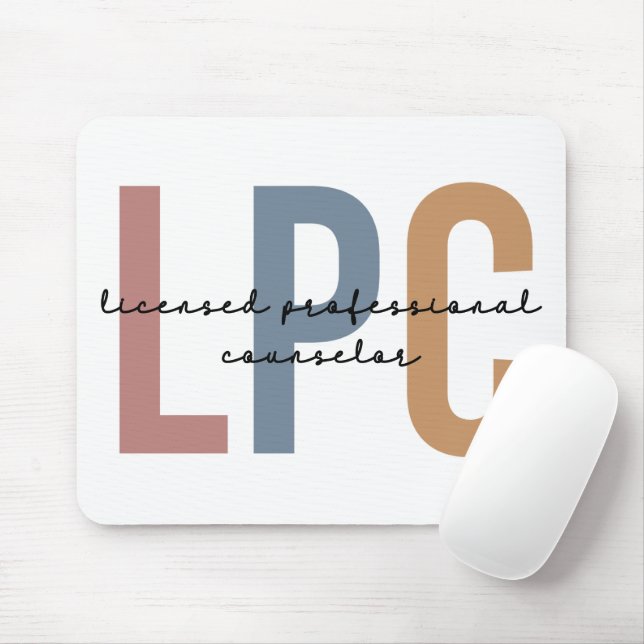 LPC Licensed Professional Counsellor Mouse Mat (With Mouse)