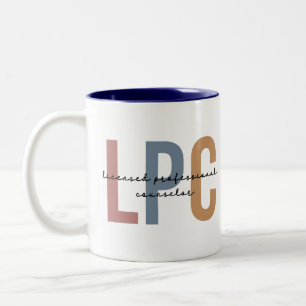 LPC Licensed Professional Counsellor Two-Tone Coffee Mug